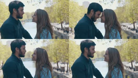 巴黎的浪漫约会(慢镜头)高清在线视频素材下载
