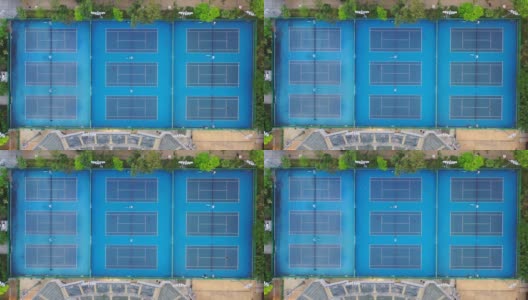 从上面看网球场高清在线视频素材下载