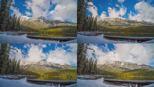 Joffre Lake时间流逝Whistler BC Clouds高清在线视频素材下载