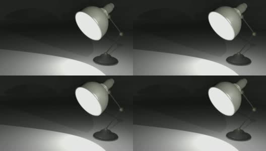 在台灯下的项目- 3D渲染视频高清在线视频素材下载