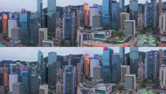 中心区:交通和城市生活在这个亚洲国际商业和金融中心。2019年6月15日，香港。高清在线视频素材下载