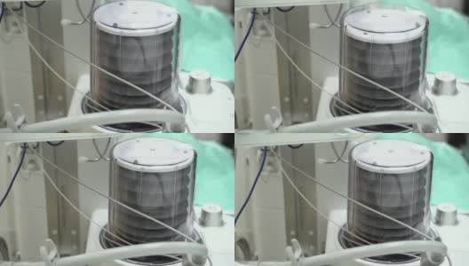 供氧机在医院工作。保健医学理念高清在线视频素材下载