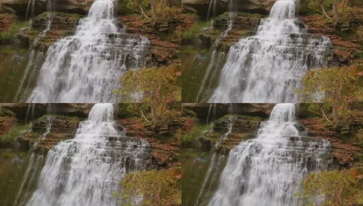 白兰地酒瀑布圈的秋天高清在线视频素材下载