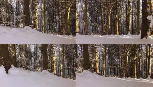 山区的冬天高清在线视频素材下载