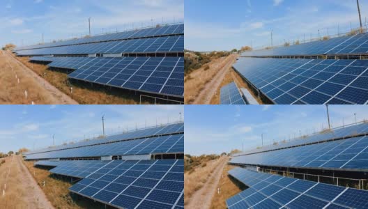 电力工业太阳能电池板领域。可替代环保绿色太阳能技术。高清在线视频素材下载