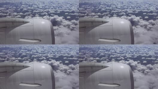 飞越云层。从飞机上看。高清在线视频素材下载