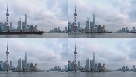 Time Lapse Shanghai Skyline /上海，中国高清在线视频素材下载