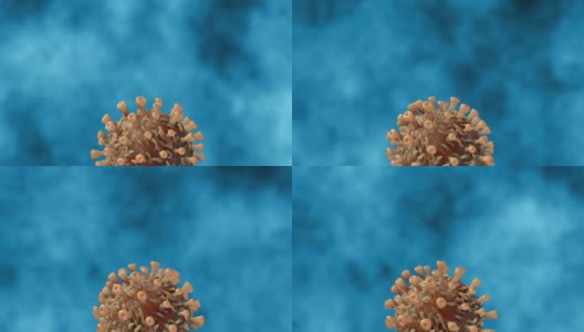 冠状病毒或新型冠状病毒2019-nCoV细胞和流行高清在线视频素材下载