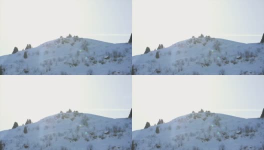 雪覆盖的山高清在线视频素材下载