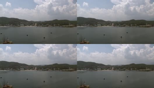 中国船只在云南抚仙湖。高清在线视频素材下载