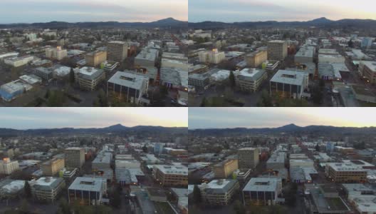 尤金·俄勒冈无人机拍摄高清在线视频素材下载