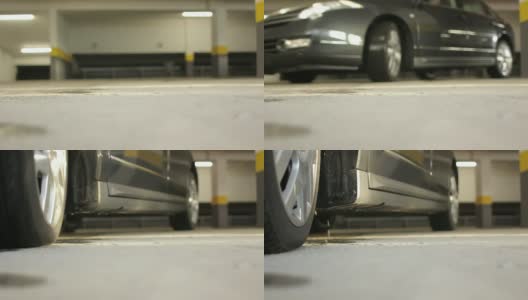 车停在停车场高清在线视频素材下载