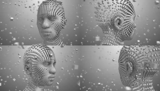 Robotic Artificial intelligence AI deep learning computer program technology高清在线视频素材下载