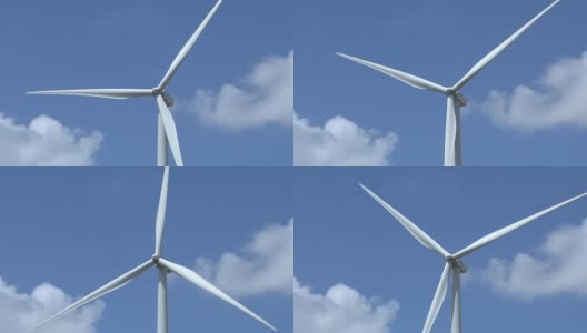 农场风力涡轮机景观高清在线视频素材下载