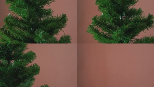 圣诞树很快出现在画面中，然后消失了高清在线视频素材下载