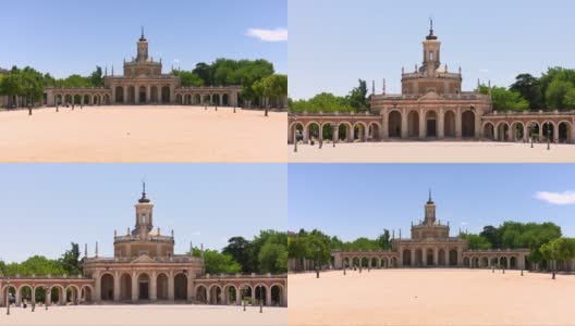 圣安东尼奥广场和圣安东尼奥教堂，阿兰胡兹，西班牙高清在线视频素材下载