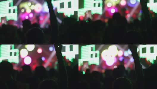 一群人聚会，在音乐会上跳舞的画面高清在线视频素材下载
