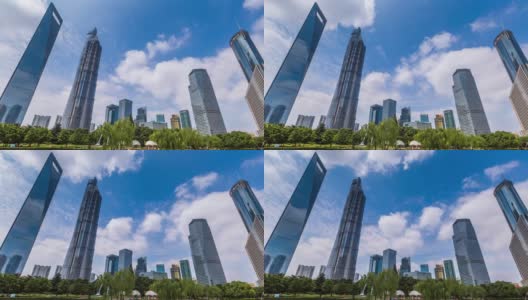Time lapse of Skyscraper in Shanghai city高清在线视频素材下载