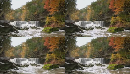 Tinkers Creek Loop的大瀑布高清在线视频素材下载