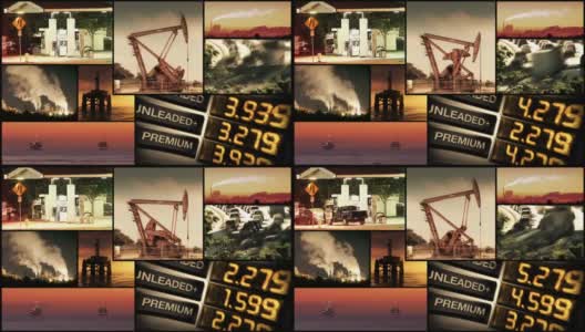 石油，天然气工业蒙太奇高清在线视频素材下载
