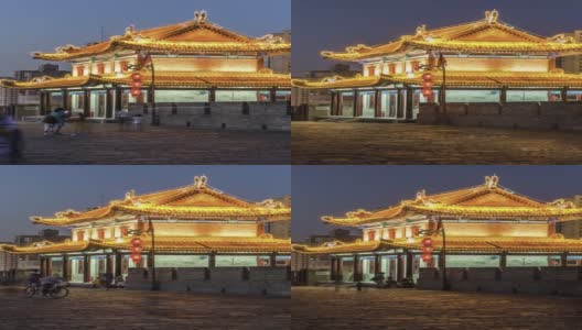T/L中国古建筑，陕西省西安市，中国高清在线视频素材下载
