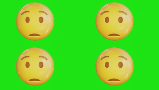 匹诺曹emoji动画。表情符号股票视频。3 d渲染。无缝loopable。孤立的背景。高清在线视频素材下载