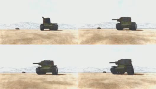 坦克停止运动高清在线视频素材下载