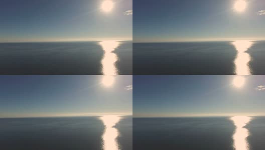 天线:反射阳光的海面高清在线视频素材下载