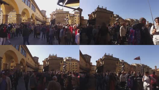 佛罗伦萨的古桥高清在线视频素材下载