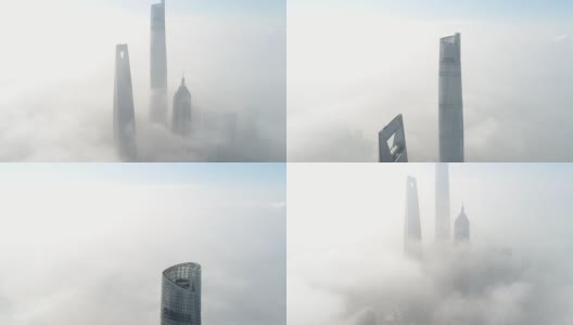 上海天际线视图高清在线视频素材下载