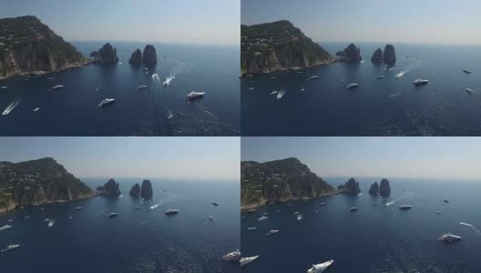 在意大利卡普里岛飞行高清在线视频素材下载