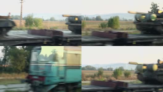 铁路罐车运输高清在线视频素材下载