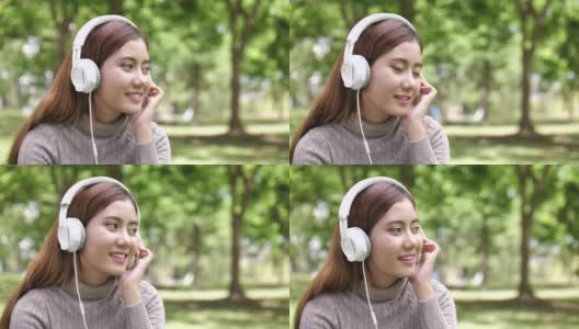 亚洲女性听音乐高清在线视频素材下载
