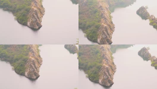 印度拉贾斯坦邦乌代普尔的巴迪湖附近的巴胡巴利山的景色高清在线视频素材下载