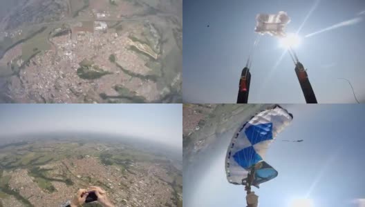 降落伞的应急程序高清在线视频素材下载