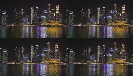 新加坡的天际线高清在线视频素材下载