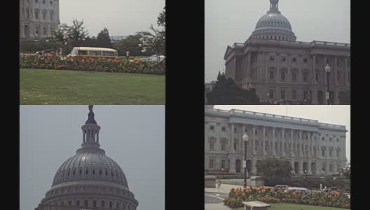 华盛顿国会大厦档案1980年代高清在线视频素材下载