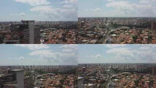 Ara?atuba城市鸟瞰图，S?o圣保罗，巴西。高清在线视频素材下载