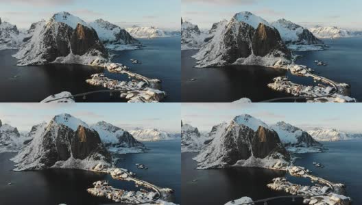 挪威罗浮敦景观高清在线视频素材下载