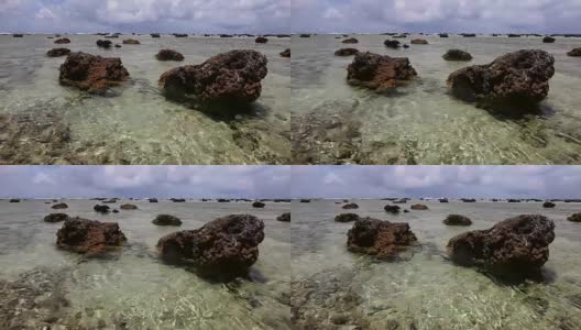 清澈透明的海水高清在线视频素材下载