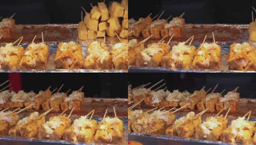 台湾著名的臭豆腐高清在线视频素材下载