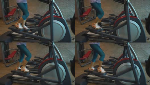 商务女性在健身房锻炼。高清在线视频素材下载