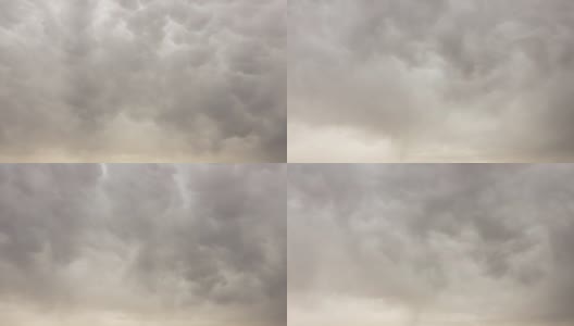 暴风雨前的乌云。雷暴前的乌云背景。时间流逝。间隔拍摄。高清在线视频素材下载