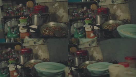 肮脏的厨房高清在线视频素材下载