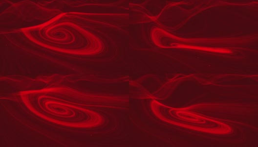 颗粒呈红色的漩涡状波浪线高清在线视频素材下载