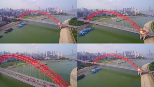 中国湖北武汉青川大桥高清在线视频素材下载