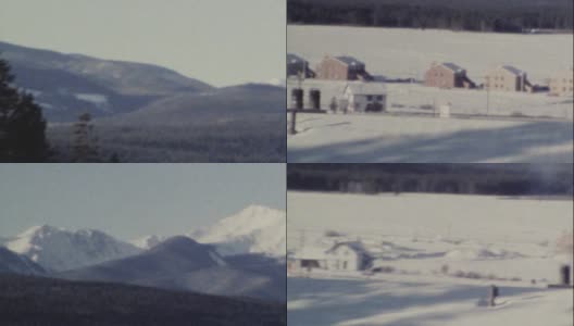 档案8mm镜头的落基山脉01高清在线视频素材下载