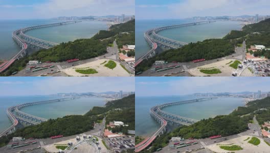 中国大连星海港大桥高清在线视频素材下载