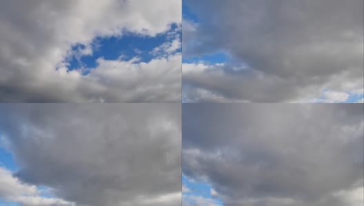 高层云或层积云或层云的时间间隔为4K伏高清在线视频素材下载