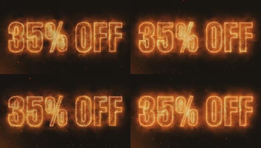35% OFF Word Hot Burning on Realistic Fire Flames Sparks And Smoke连续无缝循环动画高清在线视频素材下载